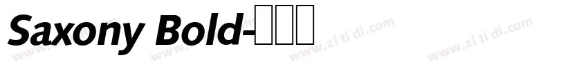 Saxony Bold字体转换